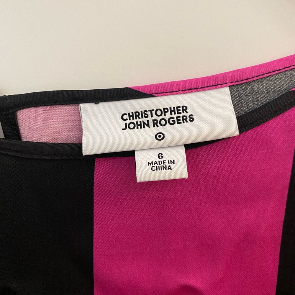 Christopher John Rogers for Target Pink Striped Dress - Picture 4 of 5